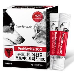 뉴트리벳 반려동물 영양제, 장건강/유산균, 60g, 1개