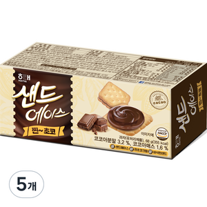 샌드에이스 찐 초코, 68g, 5개