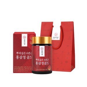 천지양 뿌리깊은 6년근 홍삼정 골드 + 쇼핑백, 250g, 1개