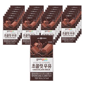 곰곰 초콜릿우유, 190ml, 24개