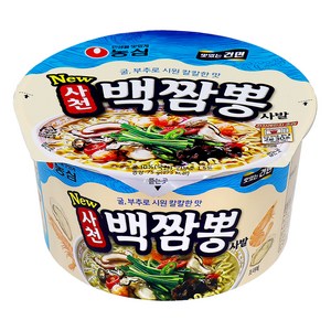 농심 사천 백짬뽕 사발 75g, 1개