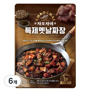 차오차이 특제옛날짜장, 180g, 6개