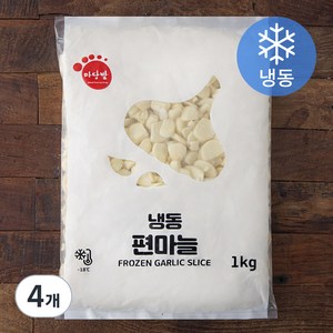 마당발 편마늘 (냉동), 1kg, 4개