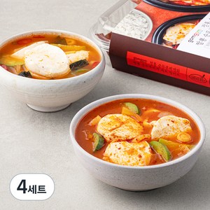 곰곰 정통 순두부찌개와 짬뽕 순두부찌개 세트 밀키트, 1.3kg, 4세트