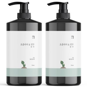 살림백서 오푼티아 앤 밤부 퍼퓸 샴푸 체리블라썸, 500ml, 2개