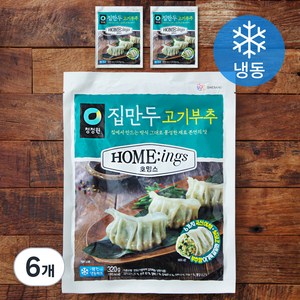 대상 호밍스 집만두 고기부추 (냉동), 320g, 6개