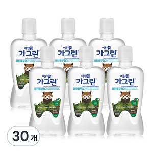 가그린 어린이용 구강청결제 사과향 캐릭터 랜덤발송, 380ml, 30개입