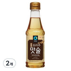 청정원 우리쌀 요리주 맛술, 410ml, 2개