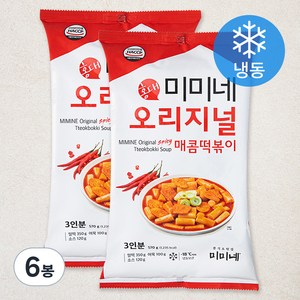 미미네 오리지널 매콤 떡볶이 (냉동), 570g, 6봉