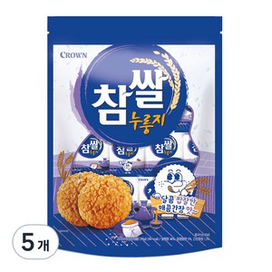 크라운 참쌀 누룽지, 216g, 5개