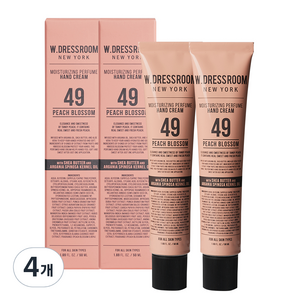 더블유드레스룸 퍼퓸 핸드크림 49 피치블러썸, 50ml, 4개