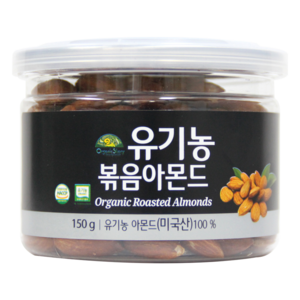 OganicStoy 유기농 볶음 아몬드, 150g, 1개