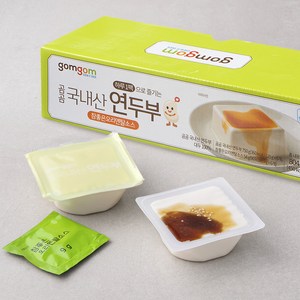 곰곰 하루1팩 국산콩 연두부+오리엔탈소스, 134g, 6개입