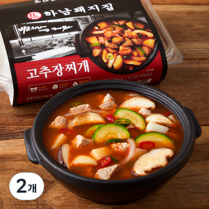 마이셰프 하남돼지집 고추장 찌개 2인분 밀키트, 755g, 2개