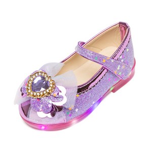라스텔라 핑 아동 여아 LED 구두
