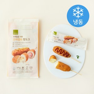 올가 치즈반 소시지반 모짜렐라 핫도그 (냉동), 80g, 5개입, 1개