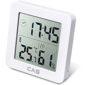 카스 디지털 온습도계 T025 + CR2032 배터리, 1세트, 화이트