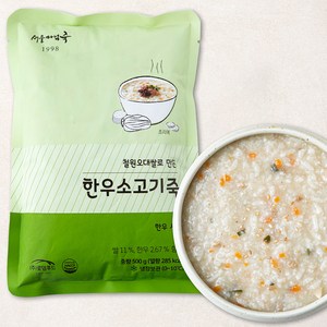 서울마님죽 한우 소고기죽 (냉장), 500g, 1개