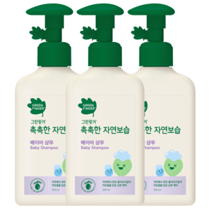 그린핑거 촉촉한 자연보습 베이비 샴푸, 320ml, 3개