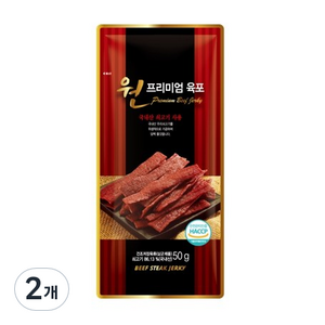 원프리미엄 육포, 50g, 2개