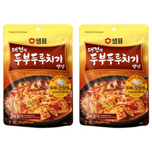샘표 대전식 두부두루치기 양념, 2개, 135g