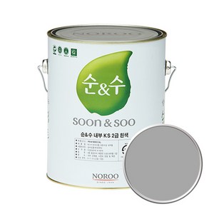 순앤수 내부 KS 2급 수성페인트, 그레이03, 4L, 1개