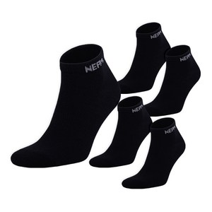 네파 호아프로스트 스니커즈 양말 5종 세트 NPDHFSNL, 블랙, 블랙, 블랙, 블랙 ,블랙