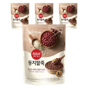 햇반 동지팥죽, 420g, 4개