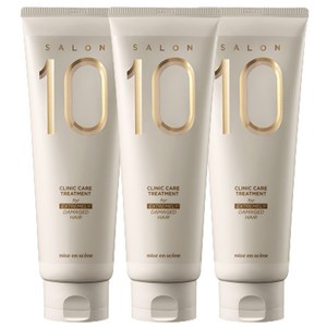 미쟝센 살롱 10 헤어트리트먼트 극손상모발용, 3개, 250ml