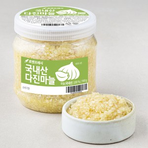 국내산 다진마늘 용기 900g, 1통