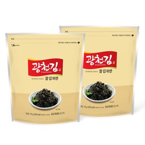 광천김 참 김자반, 70g, 2개