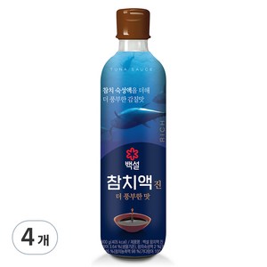 백설 참치액 진 더 풍부한맛, 900g, 4개