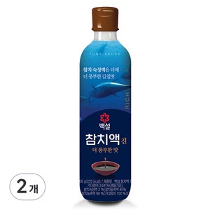 백설 참치액 진 더 풍부한 맛, 500g, 2개