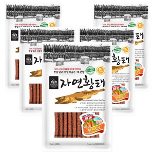 펫슐랭 대관령 자연황태 져키, 황태 + 당근 혼합맛, 80g, 5개