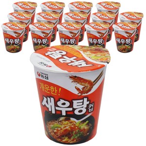 농심 새우탕컵 67g, 15개