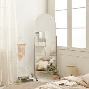 파로마 글로우 이동형 700 x 1700 전신거울 방문설치, 실버