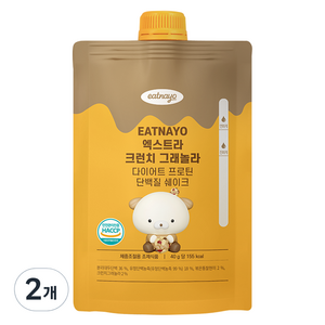 있나요 엑스트라 크런치 프로틴 단백질 쉐이크 파우치 그래놀라맛, 2개, 40g