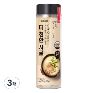 오감식탁 더 진한 사골, 90g, 3개