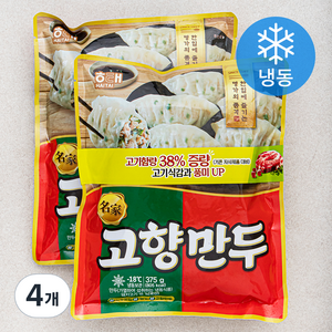 해태제과 명가 고향만두 고기 (냉동), 375g, 4개