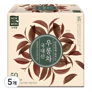 녹차원 국내산 우롱차, 1.2g, 50개입, 5개