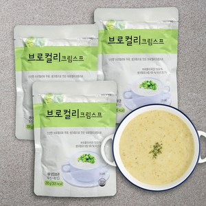 사랑과정성 브로컬리 크림스프 (냉장), 200g, 3개