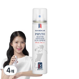 선몬랩 피토 워터 디펜스 선스프레이 SPF50+ PA++++, 80ml, 4개