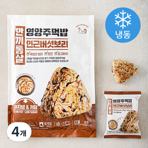 한끼통살 영양주먹밥 연근버섯보리 5개입 (냉동), 500g, 4개