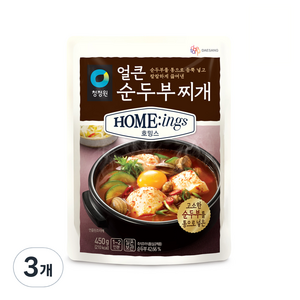 호밍스 얼큰순두부찌개, 450g, 3개