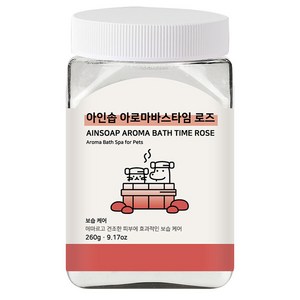 아인솝 아로마 바스타임 탄산 스파 로즈 + 전용 스푼, 260g, 1세트