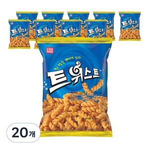 코스모스제과 트위스트 과자, 80g, 20개