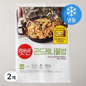 햇반 곤드레나물밥 2인분 (냉동), 433g, 2개