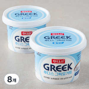 일동후디스 그릭 요거트 플레인, 450g, 8개