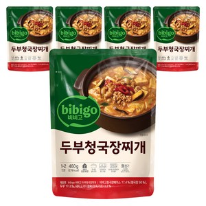 비비고 두부 청국장찌개, 460g, 5개