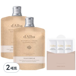 달바 워터풀 슬리핑팩 60ml x 2p + 키트 4ml x 3p 세트, 2세트